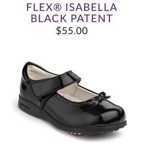 Pediped Flex Isabella Black Patent Mary Janes